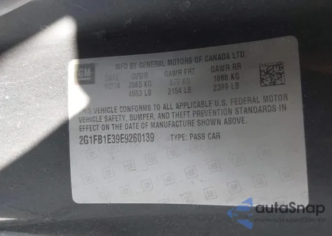 2014 Chevrolet Camaro 1Lt z USA, uszkodzony, nr VIN 2G1FB1E39E9260139